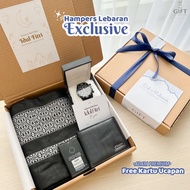 Men's Eid Hampers | Eid Al-Fitr gift | Gift Sarung Guy Party Gift Clock Wallet Perfume