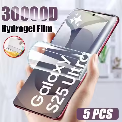 1-5pcs Full Cover Hydrogel Film For Samsung S25 Ultra S24 FE S25FE A36 A56 5G A16 A26 A17 A55 A35 A7