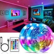 5V USB 3535 RGB LED Strip Light, แถบโคมไฟเปลี่ยนสีได้ยาวพิเศษพร้อมรีโมท IR 24 ปุ่ม, เหมาะสำหรับตกแต่