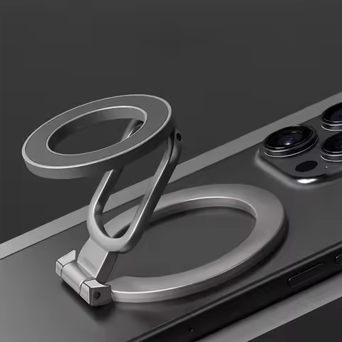 Double Sided Magnetic Phone Ring Holder Portable Folding Cellphones Stand For MagSafe For iPhone Acc