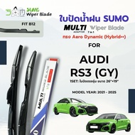 Sumo Sport Wiper Blades Multi-Adapter Model Size 26/19 Inches For AUDI RS3 (GY) Year 2021-2025