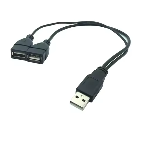 2 In 1 Usb to USB Cable Extender Male to Female USB Extension Cable Super Speed Data Sync Charging 3