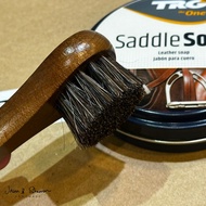 Roberto Dauber Horse Hair Brush-Creates foam with saddle soap to clean all leather products (Saddle 