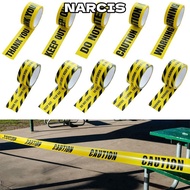 NARCIS Warning Tape, 4.8CM*25M Yellow Tape Caution Signs Adhesive Tape, Tool Black Character Party D