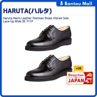 Haruta Men's Leather Postman Shoes 3E Wide Lace-Up Vibram Sole 711PDirect from JAPAN
