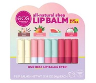 減!減!減! EOS all-natural shea Lip Balm 9 Sticks 純天然護唇膏 9支裝【840044710363】