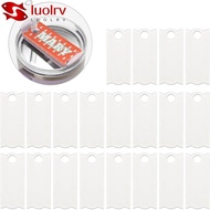 LUOLRV Sublimation Name Plate Blanks Acrylic, 8.2*8.2*0.2cm 8.1*3.3*0.2cm Sublimation Topper, Acrylic 7.3*8.2*0.2cm Sublimation Blanks For  40 Oz Tumbler