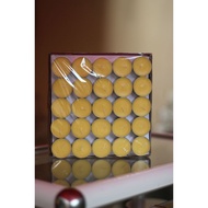 Box of 100 Butter Candles that Light up for 4 Hours - Nhien Dang Candles - Butter Candles for Buddha