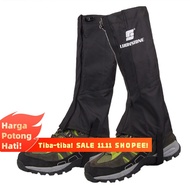 【】Black Outdoor Hiking Boot Gaiter  Snow Leg Legging Cover Ankle Gaiters
