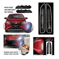 PERODUA MYVI 2022 MYVI NEW OEM FRONT BUMPER LED DAYLIGHT LED DAYTIME RUNNING LIGHT SIGNAL LIGHT FOG 