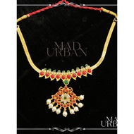 [NEW STOCK] Kemp Necklace Choker 2nd Grade Guality Arakku Neck Set Bharathanatyam Accessories Mad Ur