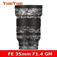 FE 35 1.4 GM SEL35F14GM Anti-Scratch Camera Lens Sticker Coat Wrap Protective Film Body Protector Sk