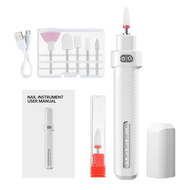 Others - 經典白色 電動美甲研磨機 電動小型卸甲工具 手提式磨甲器 去死皮/銼甲片/卸甲器 多功能磨甲器