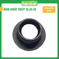 Combo of 5 R16, R22 rubber gaskets used for starting PE/LDPE pipes 16mm, 20mm, 25mm-Lam Anh