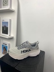 HOKA ONE ONE  Bondi 8  男女同款  緩震馬拉松公路跑步鞋  灰黑