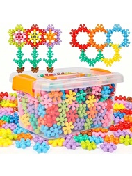 Bộ 60/100/200 miếng ghép hình bông tuyết 3D hình hoa mận DIY - Đồ chơi lắp ráp bằng nhựa giáo dục ch