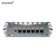 cheapest Fanless Intel 12th Gen N150 Soft Router Quad Core Mini PC 6 intel i226-V LAN DDR5 HDMI pfSe