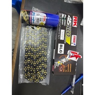 Rk chain 415 o’ring black gold 132L