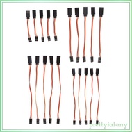 [PrettyiadaMY] 5 Pieces Male To Female Servo Extension Lead Cable 3 Pin Futaba JR Connector