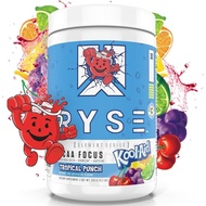 RYSE BCAA Focus Powder - Kool-Aid Tropical Punch - BCAA Supplement with Electrolytes, Natural Caffei
