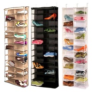 17 Household Useful 26 Pocket Shoe Rack Storage Organizer Holder Folding Door Closet Hanging Space Saver with 3 Color