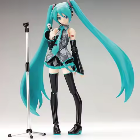 Hot Hatsune Miku Figma Anime Action Figures Movable Joints Contain Props Pvc Model Toys Desktop Deco