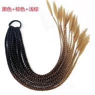 Wig Braids Colorful Braids Wig Dirty Braids Wig Ponytail Braids Tibetan Headdress Twist Braids Wig B