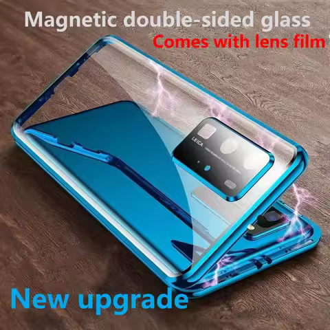 360 Metal Magnetic Glass Case For VIVO Y17s Y75 Y27S Y36 Y27 4G 5G Cases For Y16 Y78 Y76 Y77 5G Lens