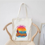 BORACAY TOTE BAGS - ISLAND SOUVENIR - 13X15 CANVAS PASALUBONG