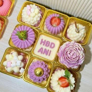 RORA - (10 Pcs) Dessert Box/ Pastry box/Snack box/Cake box /Mini Cup Cake Box/ Crepe Box/Mini Cheese