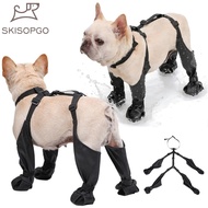 Skisopgo Dog Walking Boots Waterproof Dog Shoes Pet Outdoor Jumpsuit Shoes Paw Protection Dog Paw Pr