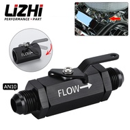 LIZHI RACING - AN10 10AN - 10 AN SHUT OFF VALVE FITTING ALUMINUM BLACK LZ-WLPV72-10