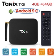 READY STOCK Tanix TX6 Android 9 Smart TV Box android 9.0 Allwinner H6 4GB RAM 32GB ROM Support 4K H.