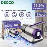 Decco 1400W 8000RPM Dust Mite Removal Device For Household Sofa Bed Mattress Vacuum Cleaner With 253