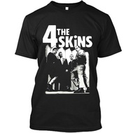 New The 4-Skins English Members Music Group Graphic Retro T-Shirt