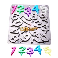 CMart Plastic Chocolate Mold with Numbers
