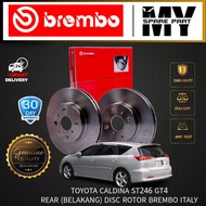 TOYOTA CALDA ST246 GT4 REAR   DISC BRAKE ROTOR  BREMBO