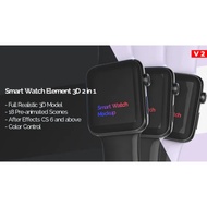 Smart Watch 3D Model Mockup - App Promo