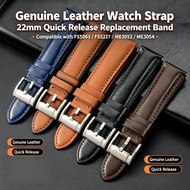 22mm 24mm Quick Release Genuine Leather Watch Strap For Foss FS5061 FS5237 ME3052 ME3054 Men Replace