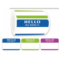 Hello my name is big sticker Company Icebreaker Event Party name sticker Large Size 300 Stickers