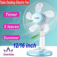 Table Electric Fan Desktop Countertop 5 Leaves自動搖頭電風1