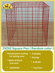 COD 2x2x2 chicken square pen Random Color cock cage  kulungan ng manok