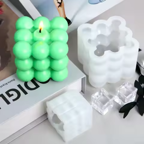 3D Spherical Silicone Candle Mould Candle Making Supplies Wholesale Manual Form Form for Candles Sil