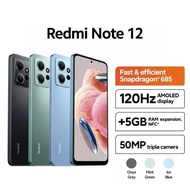 HP XIAOMI REDMI NOTE 12 8/128 GB - REDMI NOTE 12 RAM 8 ROM 128 GB GARANSI RESMI - BLACK