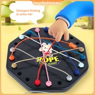 BF  Elastic Rope Board Game Elastic Rope Unhitching Board Fun Kids Rope Untangling Game Educational 