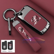Car Key Case Cover for Toyota Camry Corolla Rav4 Altis Sienta 2/3 Buttons Key Full Protection Key Fob Cover