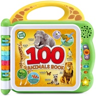 [USA IMPORTED] [LOCAL SELLER] LeapFrog 100 Animals Book, Green, ENGLISH AND SPANISH, leaning toys for babys and todders