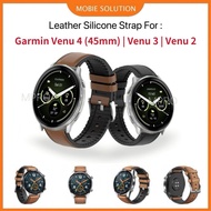 Leather Strap For Garmin Venu 4 Garmin Venu 3 Venu 2 , Garmin Active Forerunner 745 265 255 Strap