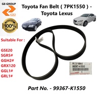 Toyota Fan Belt ( 7PK1550 ) - Toyota / Lexus ( 99367-K1550 )