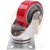 Heavy Duty Red Swivel Wheel